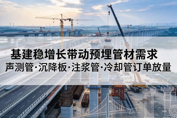 灵丘基建稳增长带动预埋监测管材需求，声测管、沉降板、注浆管订单持续放量