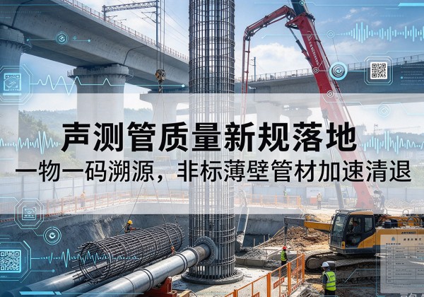 灵丘声测管质量新规落地，一物一码溯源，非标薄壁管材加速清退