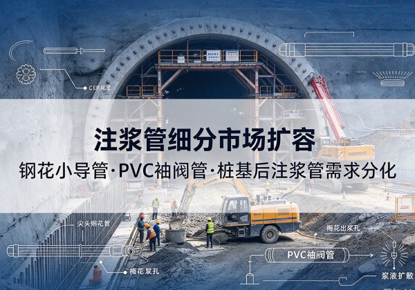 灵丘注浆管细分市场扩容，隧道钢花小导管、PVC 袖阀管、桩基后注浆管需求分化